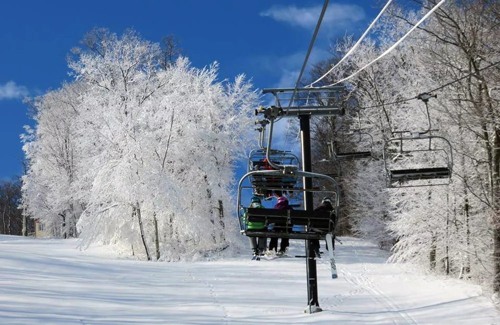 Take the lift to the top for amazing views and 1200' of vertical. | Photo from Bristol Mountain
