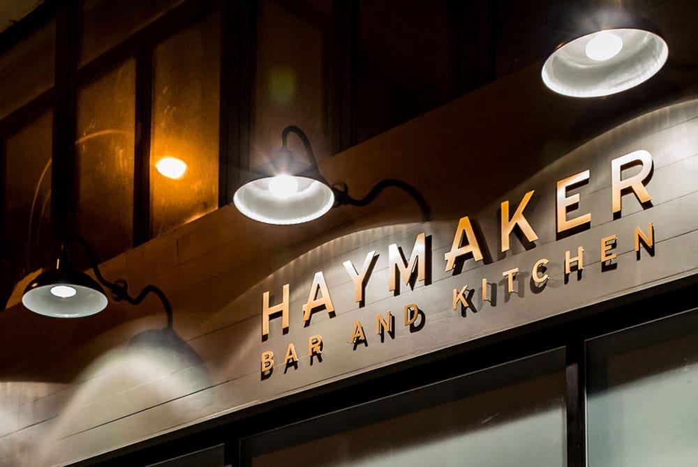 haymaker bar and kitchen food menu