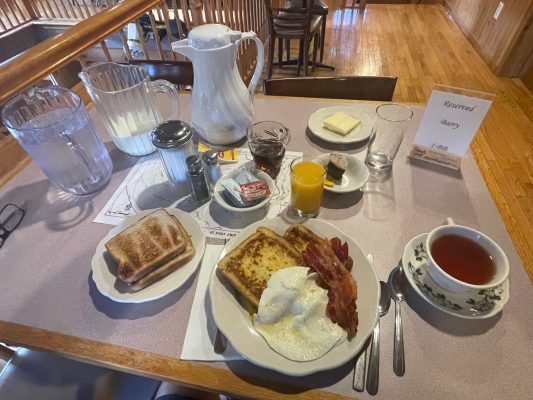 A delicious and hearty breakfast at Riedlbauer's