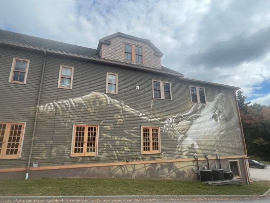 One of the incredible murals decorating Tannersville buildings