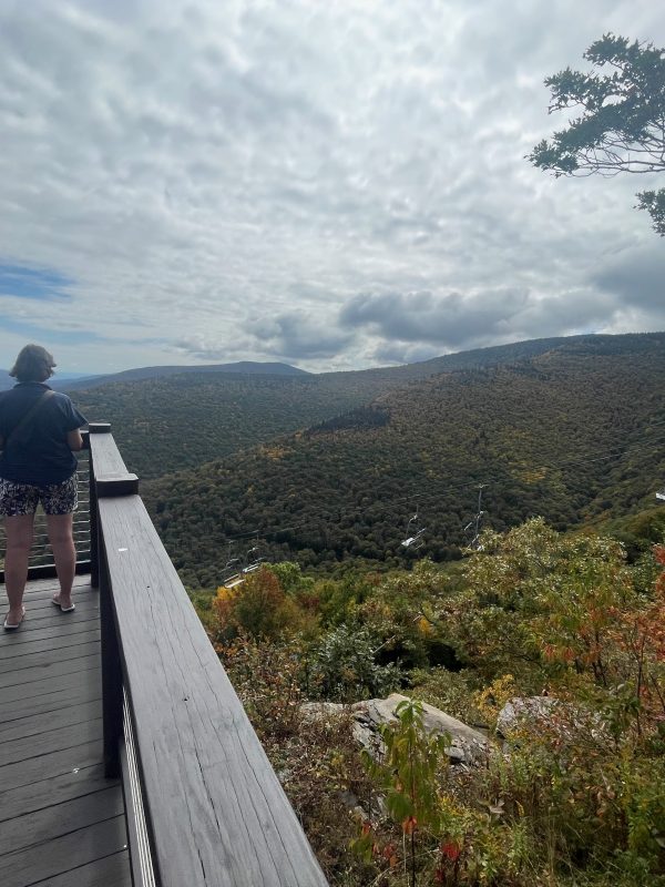 The view from the top of the Hunter Mountain Scenic Skyride