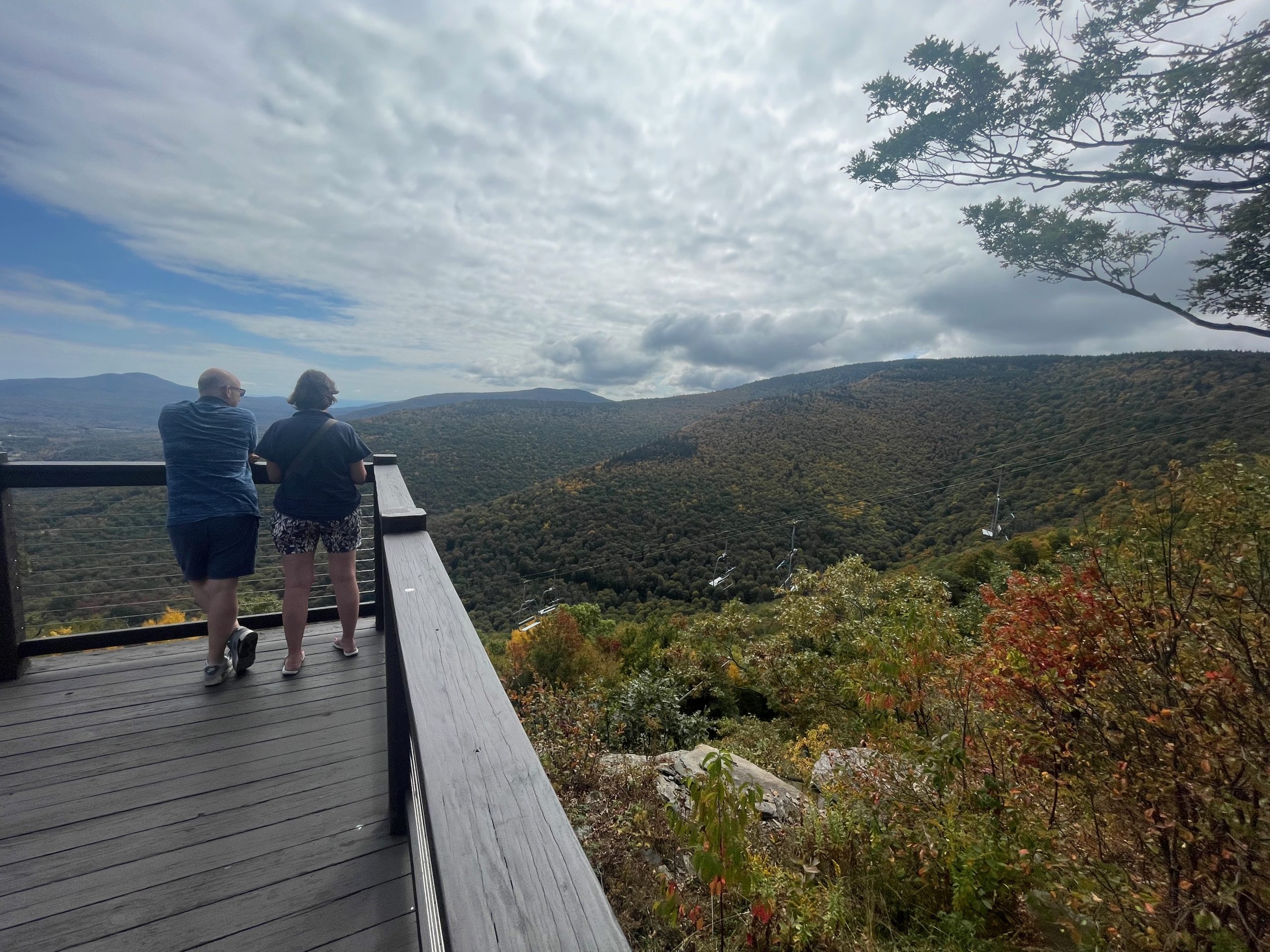 The view from the top of the Hunter Mountain Scenic Skyride